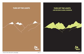NRDC平面廣告設計 視覺傳達與環保使命的融合
